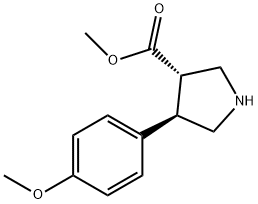 3-Pyrrolidinecarboxylic acid, 4-(4-methoxyphenyl)-, methyl ester, (3S,4R)-