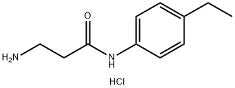 N~1~-(4-ethylphenyl)-beta-alaninamide hydrochloride Structural