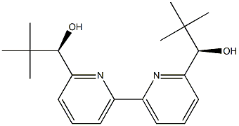 R,R-α,α'-bis(1,1-diMethylethyl)-[2,2'-Bipyridine]-6,6'-diMethanol Structural