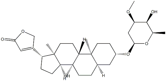 3β-[(3-O-Methyl-2,6-dideoxy-β-D-lyxo-hexopyranosyl)oxy]-14-hydroxy-5β,14β-carda-20(22)-enolide