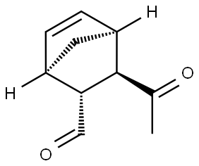 Bicyclo[2.2.1]hept-5-ene-2-carboxaldehyde, 3-acetyl-, (2-exo,3-endo)- (9CI) Structural