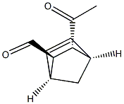 Bicyclo[2.2.1]hept-5-ene-2-carboxaldehyde, 3-acetyl-, (2-endo,3-exo)- (9CI) Structural