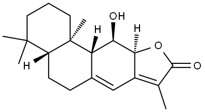 ent-11alpha-Hydroxyabieta-8(14),13(15)-dien-16,12alpha-olide Structural