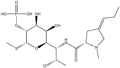 3'-6'-Dehydro Clindamycin 2-Phosphate Structural