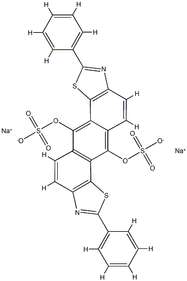 6,12-Bis[(sodiosulfo)oxy]-2,8-diphenylanthra[2,1-d:6,5-d']bisthiazole