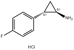 CyclopropanaMine, 2-(4-fluorophenyl)-(hydrochloride)(1:1),(1R,2S)- Structural