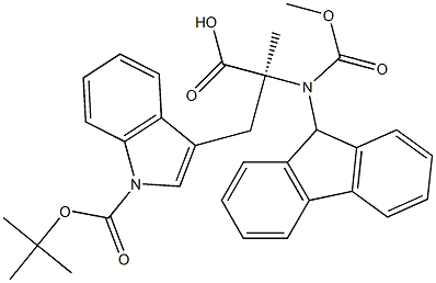 FMoc-α-Me-Trp(Boc)-OH Structural