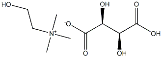 rel-(2R,3R)-2-Hydroxy-N,N,N-trimethylethanaminium 2,3-dihydroxybutanedioate Structural