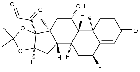 Fluocinolone Acetonide-21-aldehyde Structural
