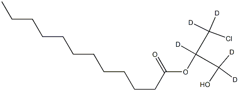 rac 2-Lauroyl-3-chloropropanediol-d5 Structural