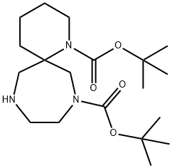 Ditert-Butyl 1,8,11-Triazaspiro[5.6]Dodecane-1,8-Dicarboxylate(WX100643) Structural