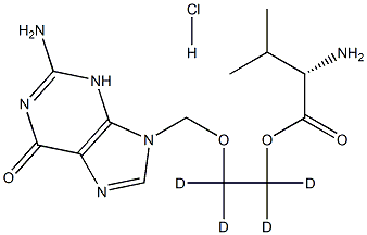VALACYCLOVIR-D4 HCL Structural