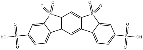 Tetraoxo-2H-dibenzo(d,d')benzo(1,2-b,5,4-b')dithiophene-3,9-disulfonic acid Structural