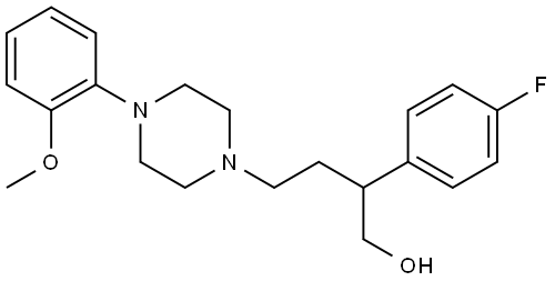 Dl-1-(4-fluorophenyl)-4-(1-(4-(2-methoxyphenyl))piperazinyl)butanol Structural