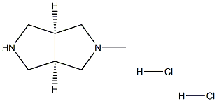rac-(3aR,6aS)-2-methyloctahydropyrrolo[3,4-c]pyrrole dihydrochloride Structural