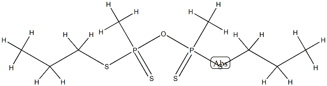 Bis(methylphosphonodithioic acid S-propyl)anhydride Structural