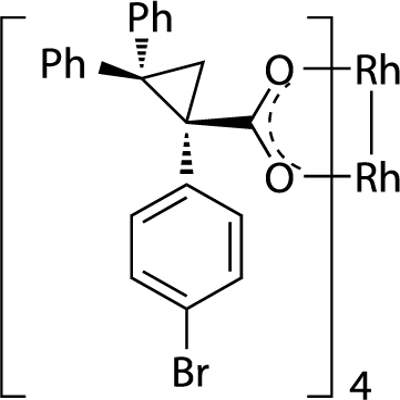 Tetrakis[(S)-(+)-[(1S)-1-(4-broMophenyl)-2,2-diphenylcyclopropanecarboxylato]dirhodiuM(II) Rh2(S-BTPCP)4 Structural