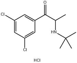 2-(tert-Butylamino)-3',5'-dichloropropiophenone Hydrochloride Structural