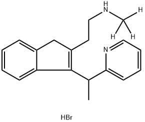 rac-N-Demethyl Dimethindene-d3 Hydrobromide Structural