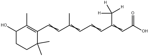 racall-trans4-HydroxyRetinoicAcid-d3 Structural