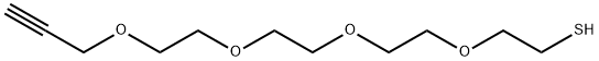 Propargyl-PEG4-thiol Structural