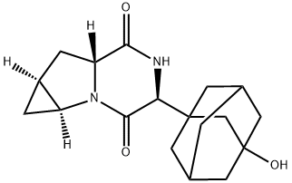 1H-Cyclopropa[4,5]pyrrolo[1,2-a]pyrazine-3,6-dione, hexahydro-4-(3-hydroxytricyclo[3.3.1.13,7]dec-1-yl)-, (1aS,4S,6aR,7aS)-