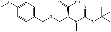 Boc-N-Me-Cys(Mob)-OH Structural