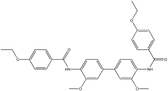 N,N-(3,3-dimethoxy-[1,1-biphenyl]-4,4-diyl)bis(4-ethoxybenzamide) Structural