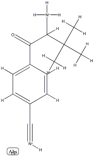 rac-4-(2-AMino-3,3-diMethyl-1-oxobutyl)benzonitrile Hydrochloride Structural