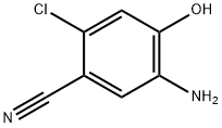 5-amino-2-chloro-4-hydroxybenzonitrile Structural