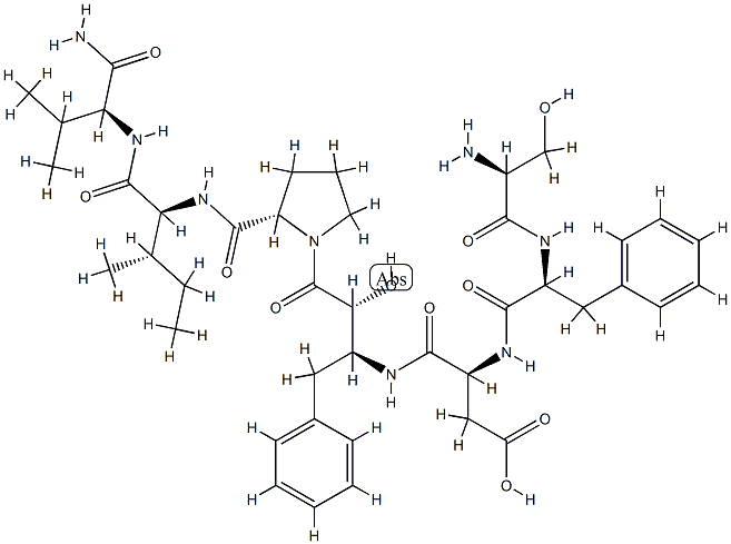H-Ser-Phe-Asn-Apns-Pro-Ile-Val-NH2 Structural