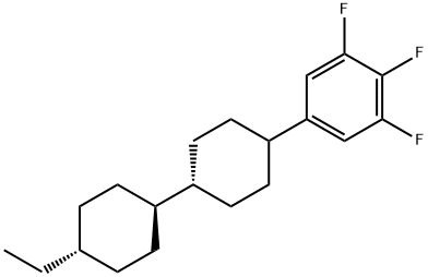 Trans,trans-4-(4'-ethylbicyclohexyl)-1,2,3-trifluorobenzene Structural