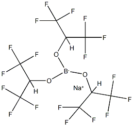 Sodium Tris(1,1,1,3,3,3-hexafluoroisopropoxy)borohydride Structural