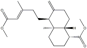 methyl 18-carboxylabda-8,13-diene-15-oate Structural