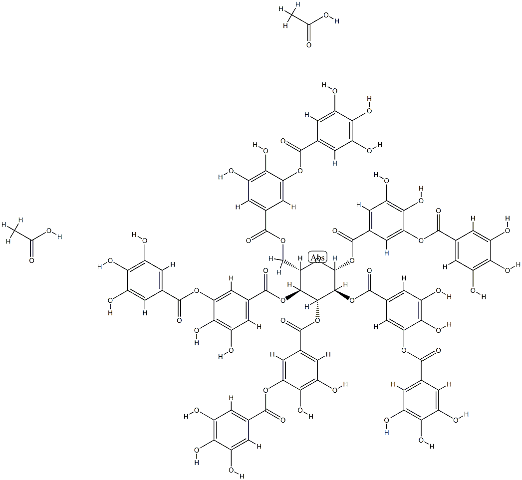 diacetyltannic acid Structural