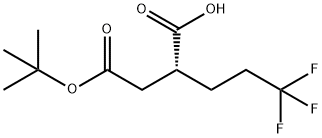 R)-2-(2-tert-butoxy-2-oxoethyl)-5,5,5-trifluoropentanoic acid Structural