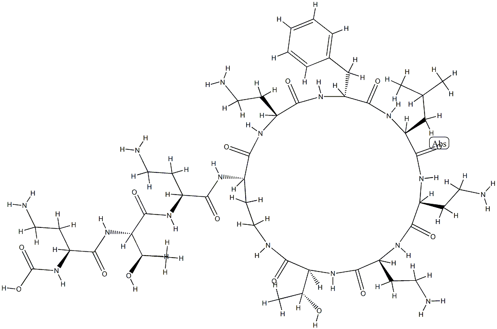 Polymixin-B-Sulfate Structural