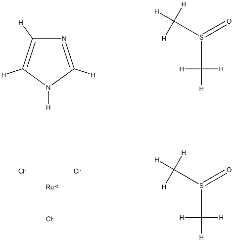 trichlorobis(dimethylsulfoxide)imidazoleruthenium(III) Structural