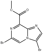 Methyl 3,6-dibromoimidazo[1,2-a]pyrazine-8-carboxylate Structural