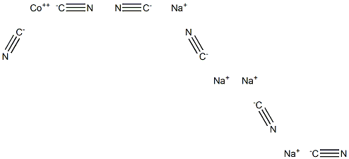 tetrasodium hexa(cyano-C)cobaltate(4-) Structural