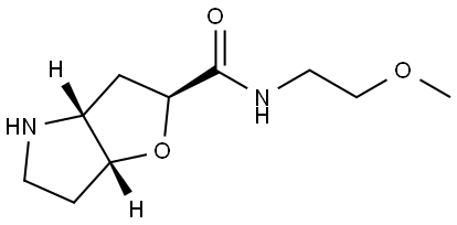 rel-(2S,3aR,6aR)-N-(2-methoxyethyl)hexahydro-2H-furo[3,2-b]pyrrole-2-carboxamide Structural