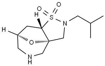 Rel-(3As,7R,8As)-2-Isobutyloctahydro-3A,7-Epoxyisothiazolo[4,5-C]Azepine 1,1-Dioxide Structural