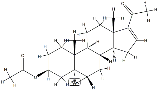 20-Oxo-5α,6α-epoxypregna-16-ene-3β-ol acetate