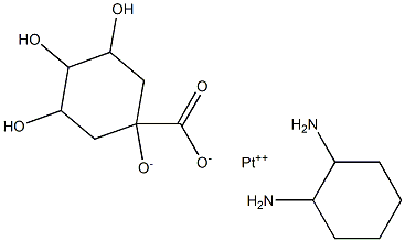 quinato(cyclohexanediamine)platinum(II) Structural