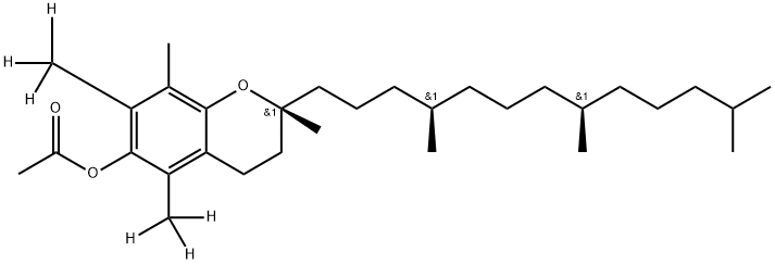 Tokoferol-d6 Acetate Structural