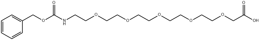 Z-NH-5(ethylene glycol)-acetic acid Structural