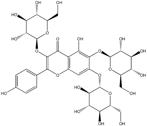 6-Hydroxykaempferol-3,6,7-triglucoside