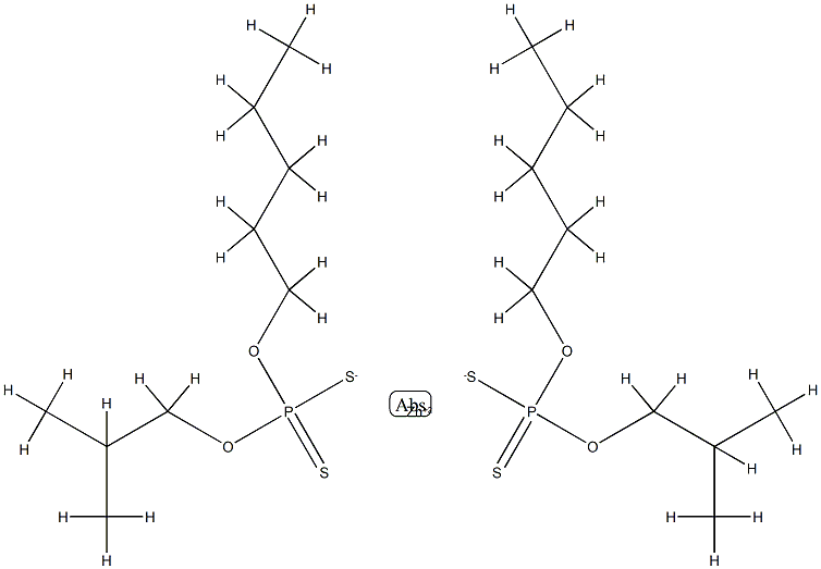 zinc bis(O-isobutyl) (O-pentyl) bis(dithiophosphate) Structural
