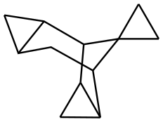 Spiro[cyclopropane-1,10-tetracyclo[4.3.1.02,4.07,9]decane], (1-alpha-,2-ba-,4-ba-,6-alpha-,7-ba-,9-ba-)- (9CI) Structural