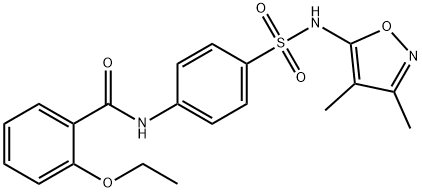 Benzamide, N-[4-[[(3,4-dimethyl-5-isoxazolyl)amino]sulfonyl]phenyl]-2-ethoxy- Structural